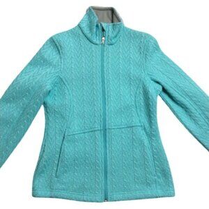 Spyder Major Cable Stryke Fleece Sweater Jacket, size M